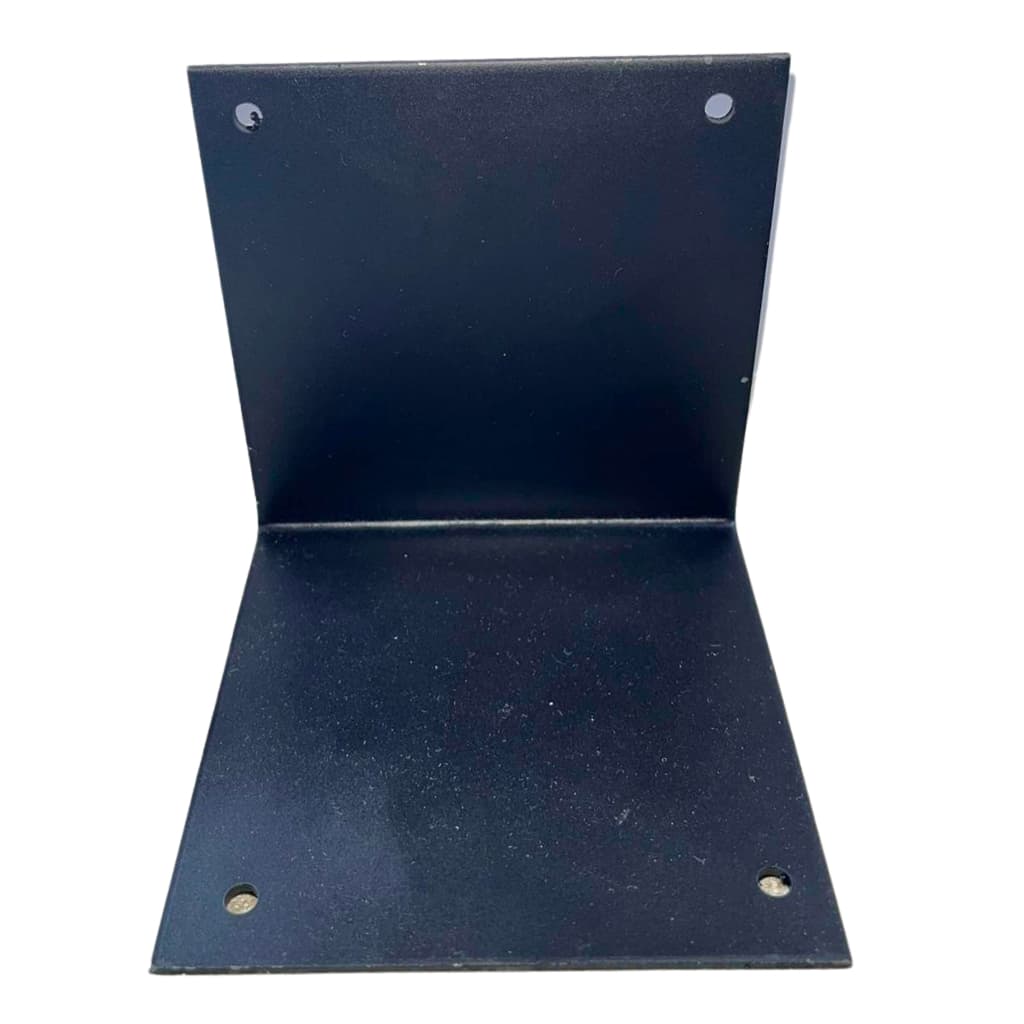 Cantoneira Junção De Aço Quadrada Suporte União 100x100mm L Preta