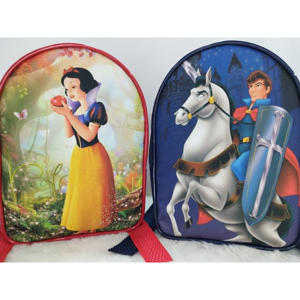 10 MOCHILINHAS PERSONALIZADAS LEMBRANCINHA ANIVERSARIO Branca de Neve , princesas Disney, principe