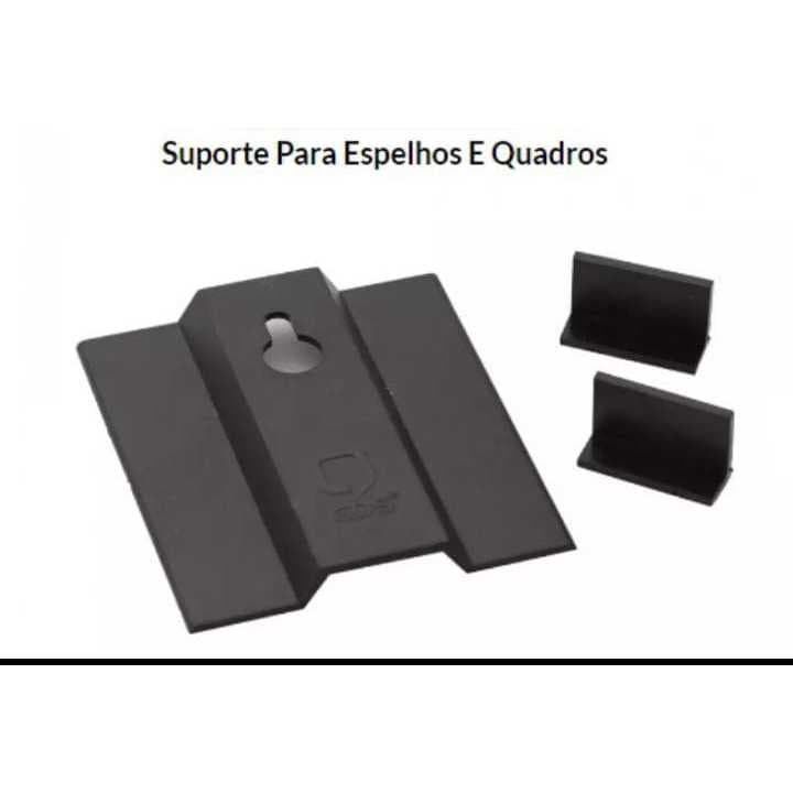 Suporte Espelho Para Fixar Na Parede Apenas Uma Furação Com Niveladores e Kit fixação