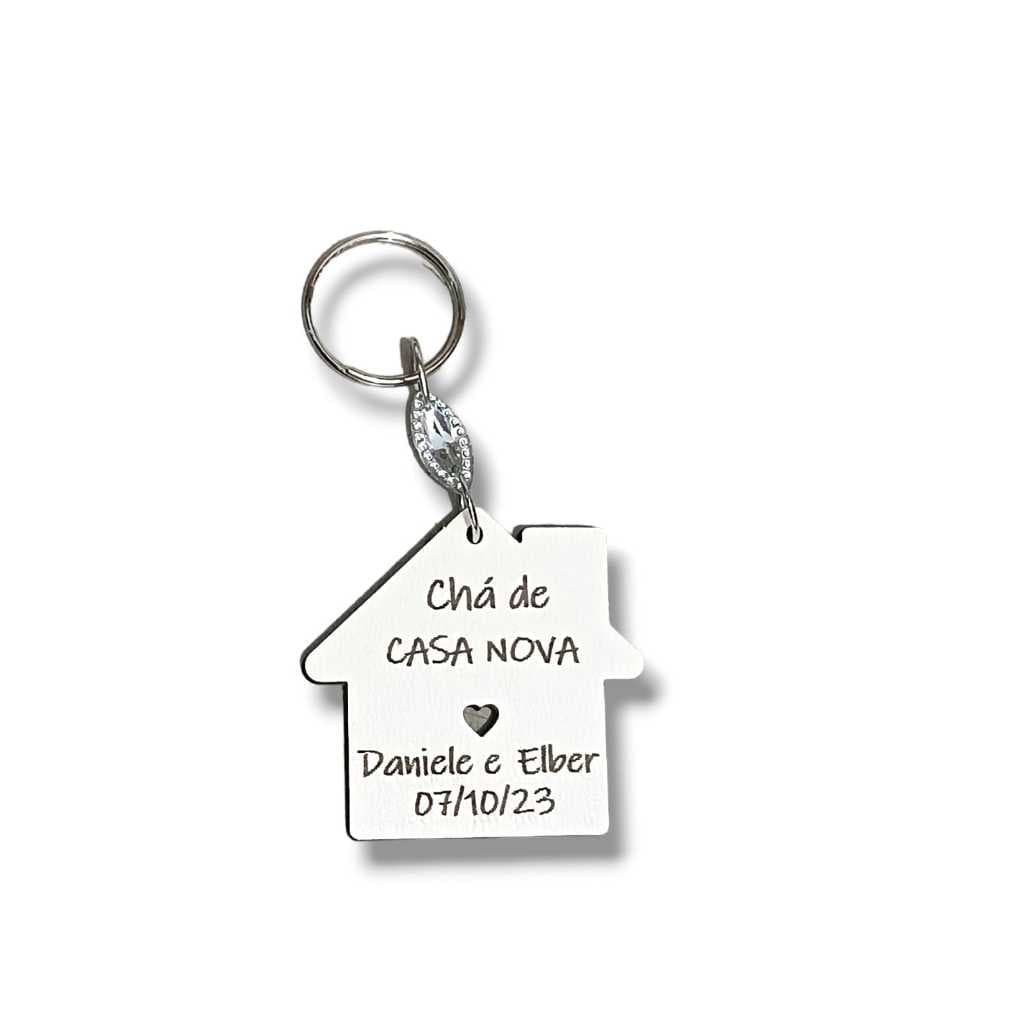 Chaveiros Lembrancinha Chá de Casa Nova MDF.