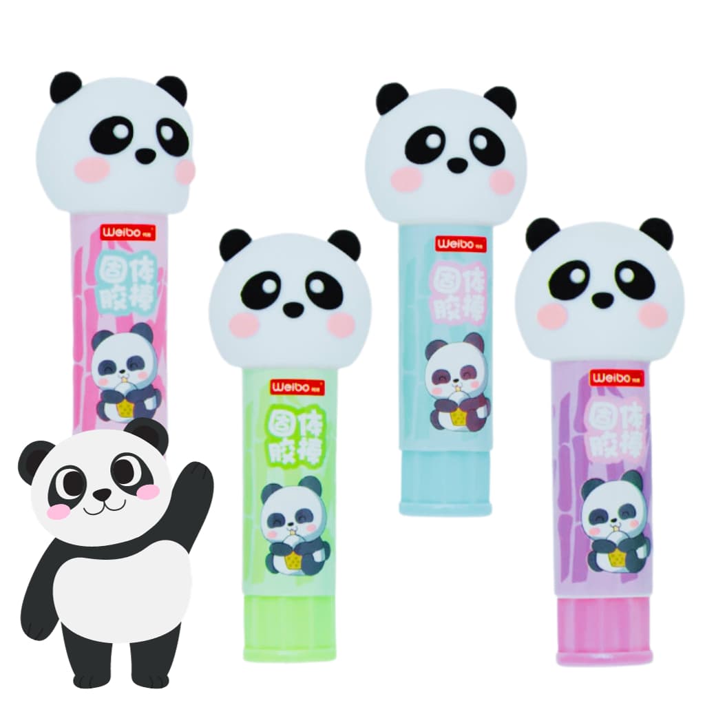 Cola Bastão Fofa Panda/Porquinho/Vaquinha 3D 9g