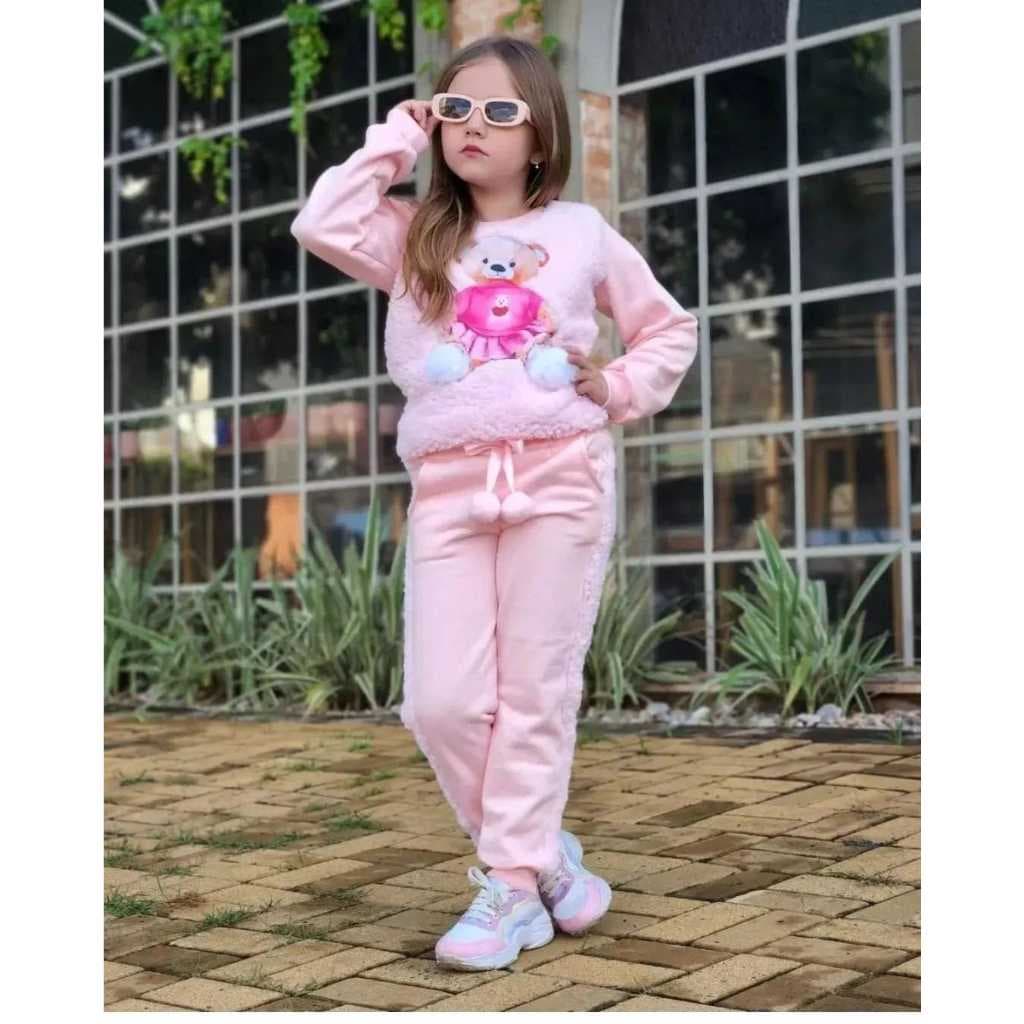 Conjunto Moletom Infantil MODA Inverno