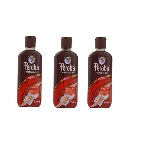 Kit 3 Óleo Líquido Restaurador Madeira Vermelha King Peroba