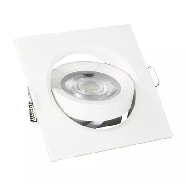 Spot Embutir Quadrado Fenix II MR16 6.500k Luz branca Kian 3w/5w/7w