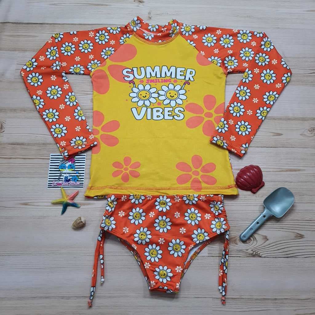 Biquíni Infantil com Blusa Proteção Solar Infantil Manga Longa UV50+ Piscina e Natação Feminina Verão Envio imediato