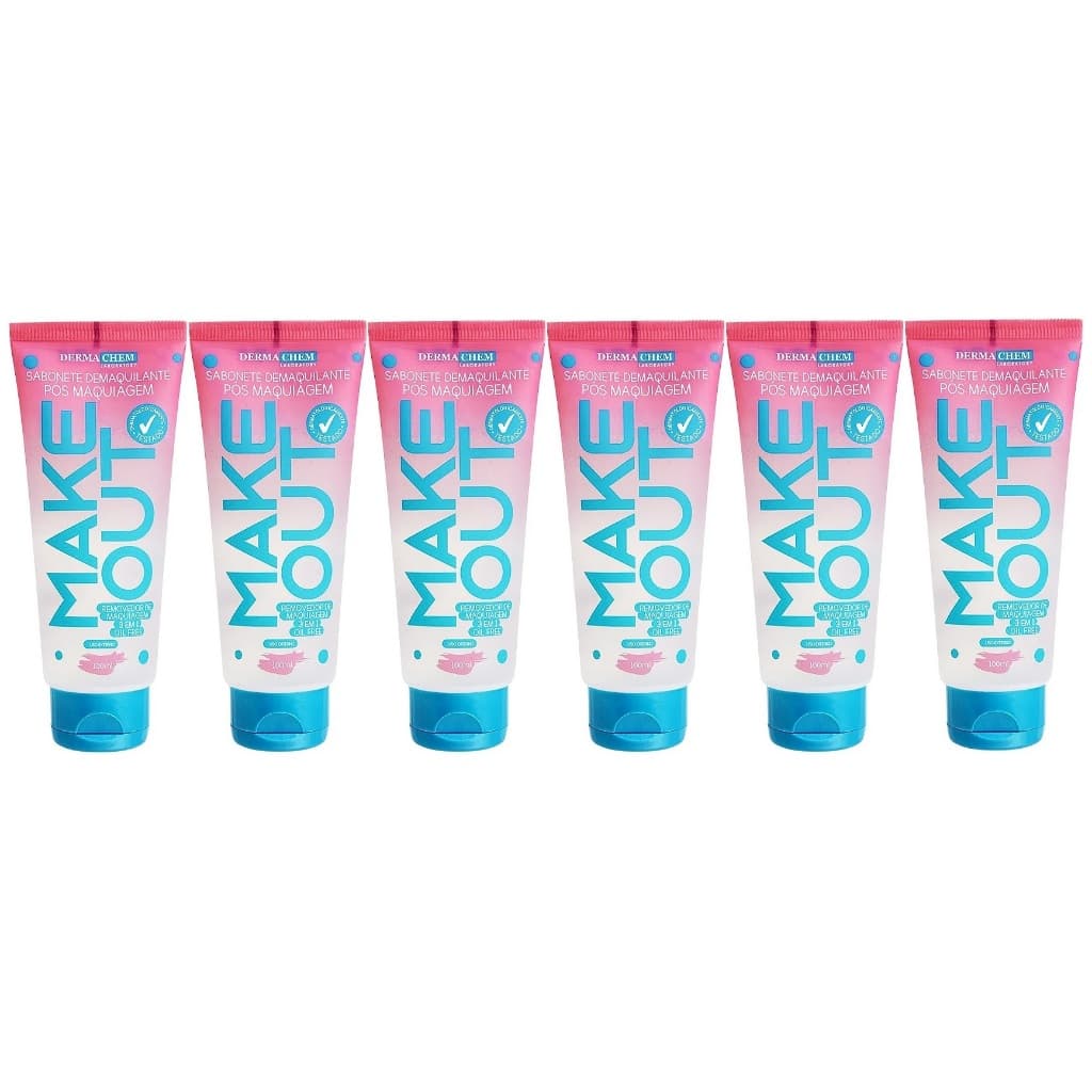 Sabonete Demaquilante Make Out - Box com 6 Unidades Revenda Dermachem 100ml cada - Black Friday