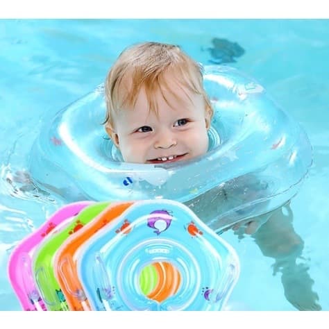 Boia De Pescoço Para Bebê Inflável Piscina Com Alça Para Nadar Bebês