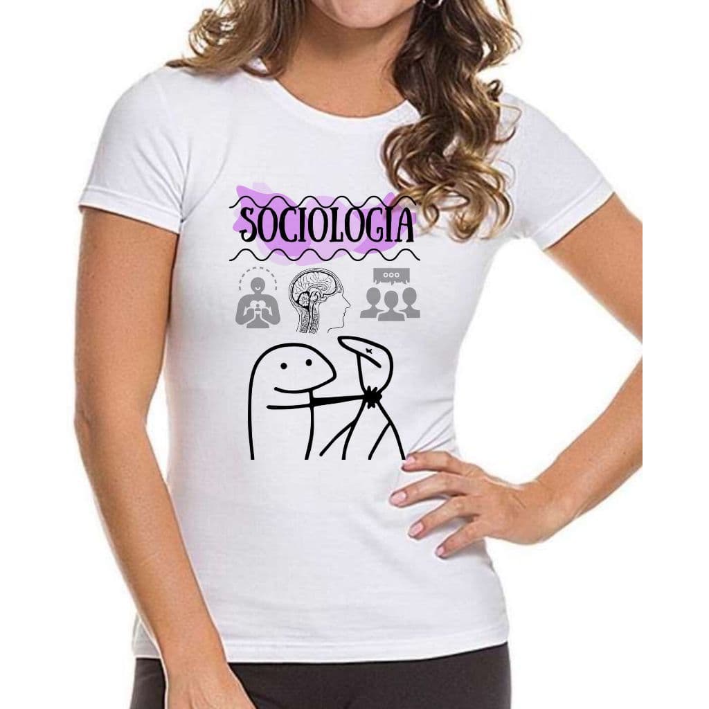 Camiseta Personalizada Tema Sociologia, Camisa Unissex Estampa Sociologia