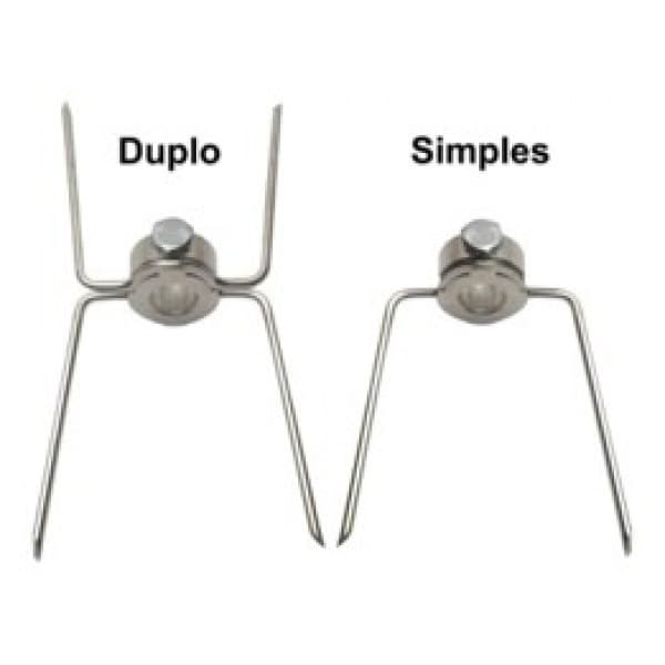 Garfo/gancho 24 Duplos +12 Simples máquina Frango Frangueira