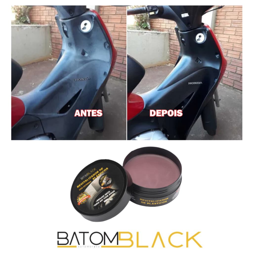 Cera Revitalizador de Plástico Painel, Para barro e carenagem  Motos/Veículos.