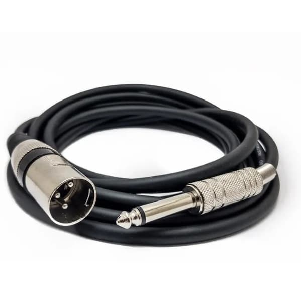 Cabo P10 Mono X 1 Xlr Macho Cannon Mono 3Metros.