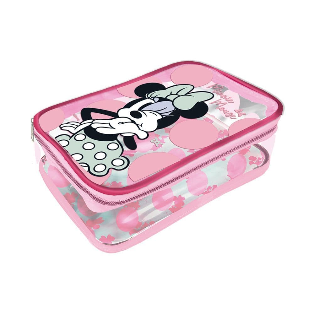 ESTOJO BAÚ TAMANHO G TRANSPARENTE MINNIE DAC