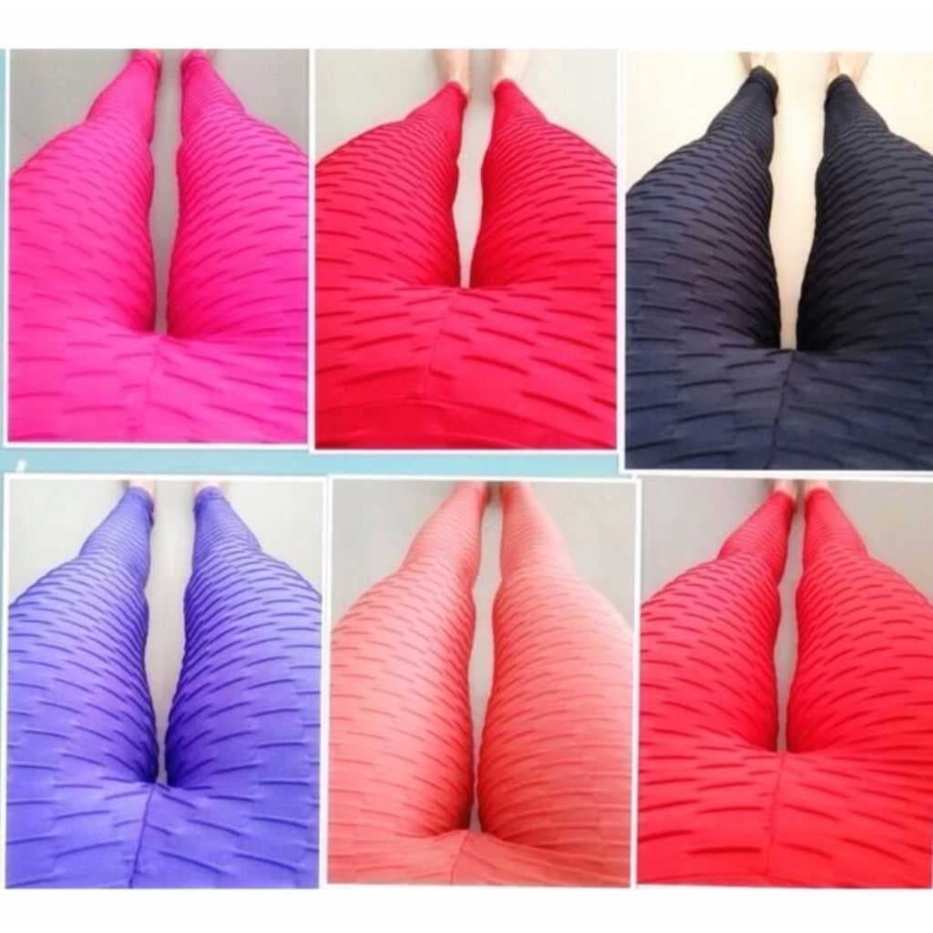 legging colorida tecido em bolha em textura disfarçar celulite pipocada fica linda no corpo calca