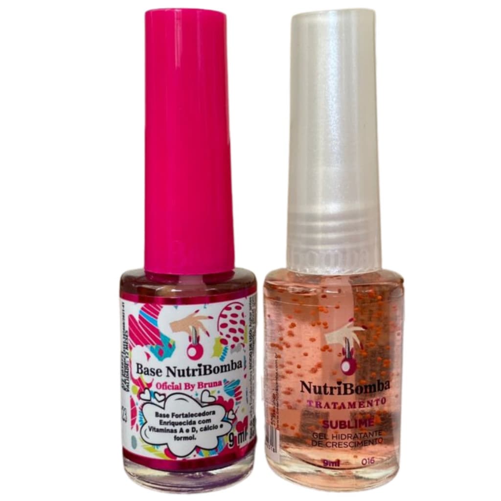 Base fortalecedora de Unha Nutribomba + Gel Sublime tratamento unhas Original