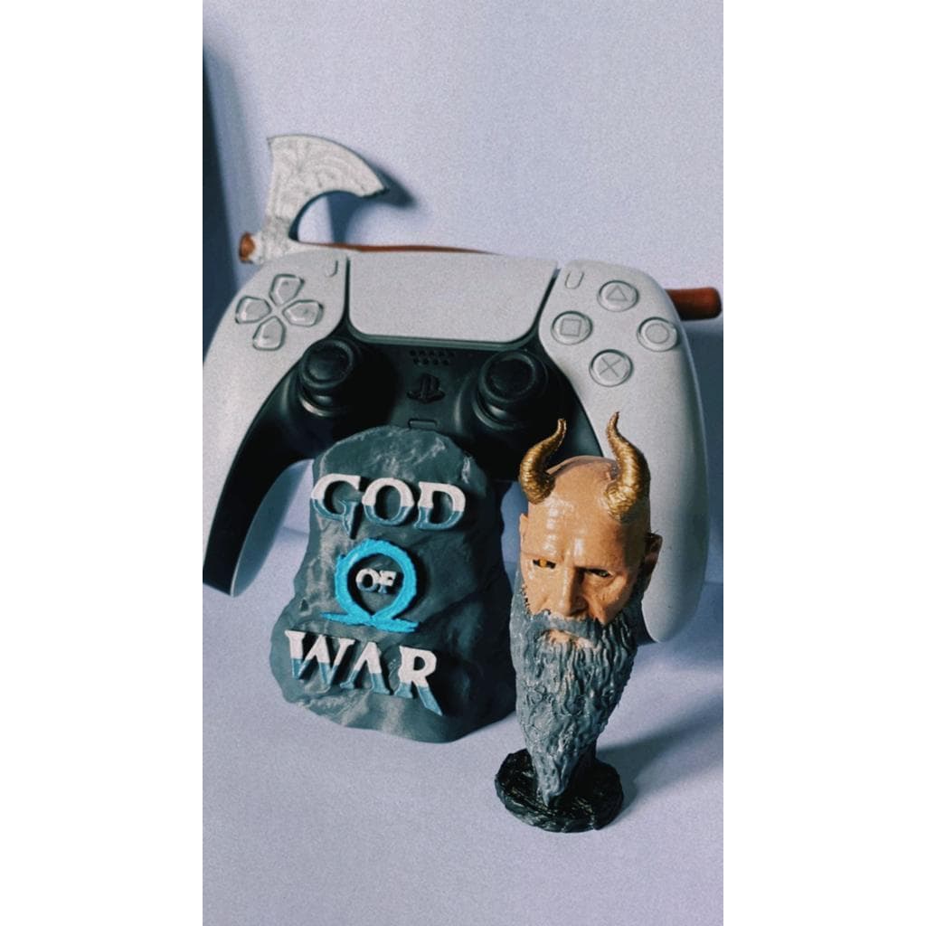 porta controle suporte de controle ps4 ps5 Deus da guerra God of war ragnarok game gamer