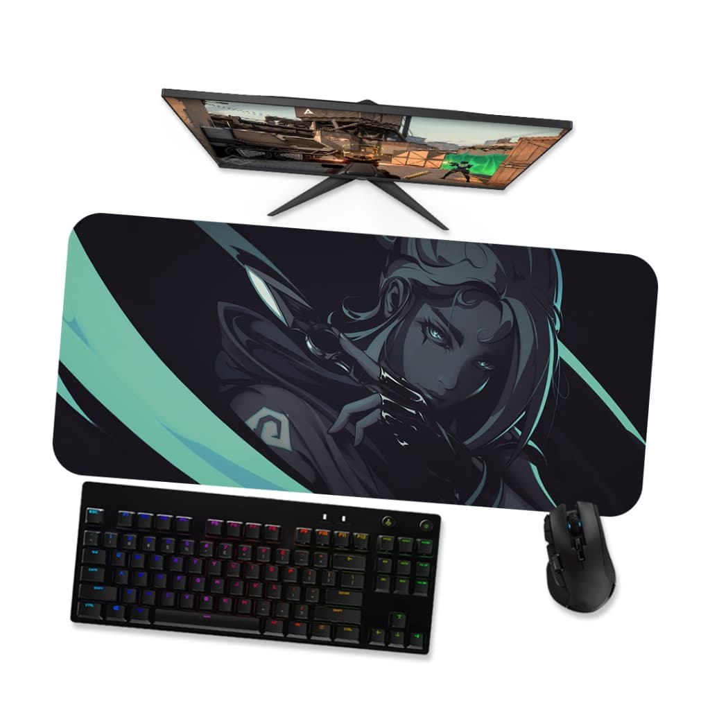 Mousepad Jett 1 Valorant Speed Costurado Mouse pad Gamer 90x40 70x30 80x40 60x40 45x40