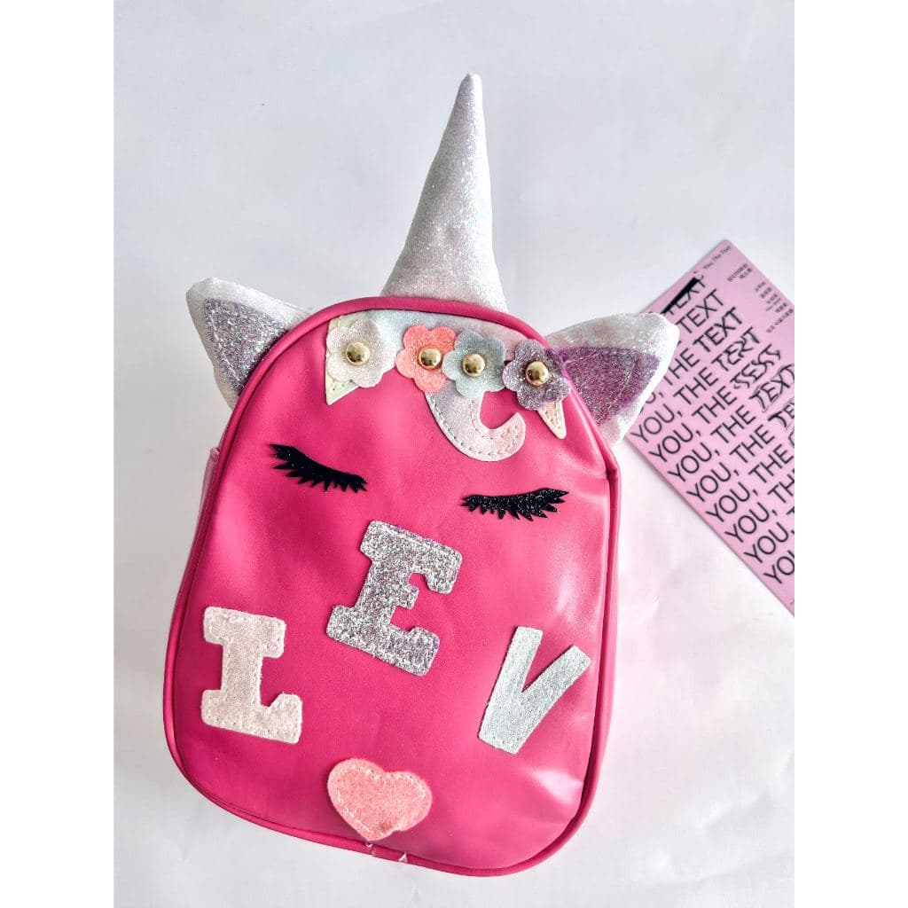Bolsinha infantil unicórnio fofa