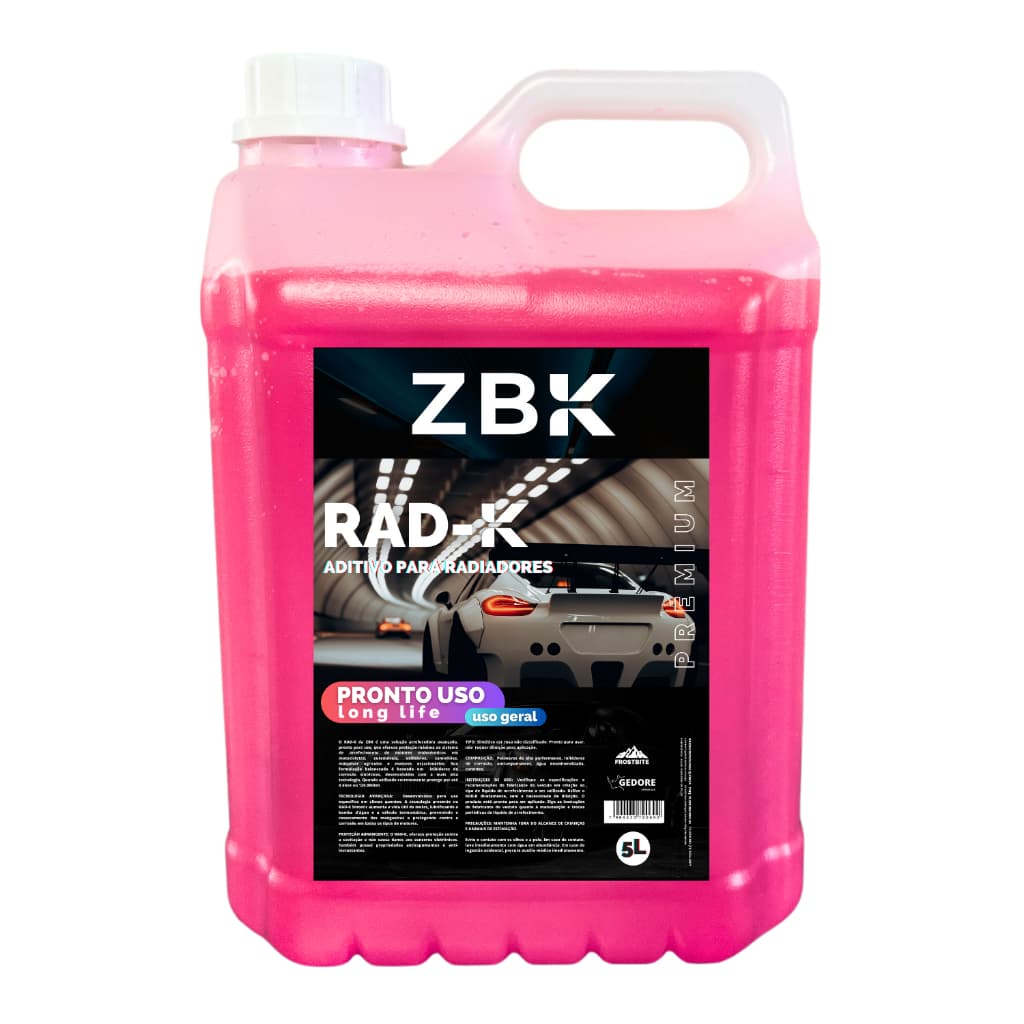 Fluido para Radiador 5 L Anticorrosivo ZBK Pronto Uso