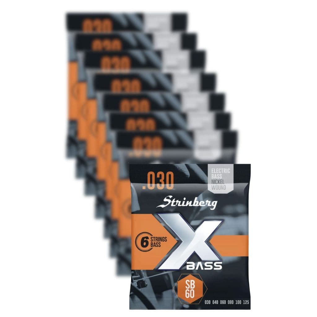 Kit 20 Encordoamento Strinberg Para Contra Baixo SB60 - 6 Cordas