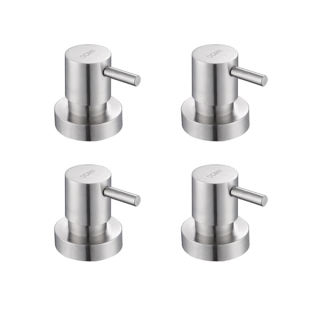 Kit Acabamento de Registro 4 Peças Inox Link NOXAC01 Padrão DECA