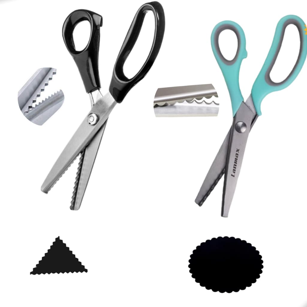 Tesoura Escalope Picotar Profissional P/ Artesanato Tecido