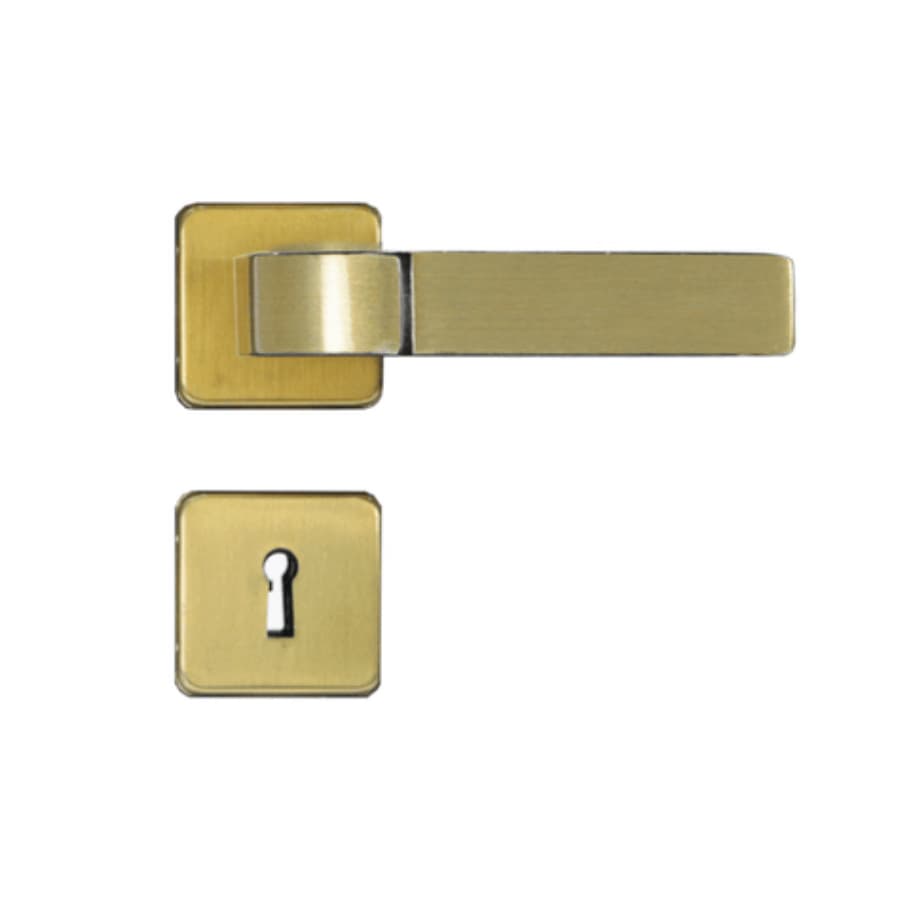 Fechadura de Porta de madeira ou aço Interna Quarto Modena Bronze latonado dourada MGM 10763