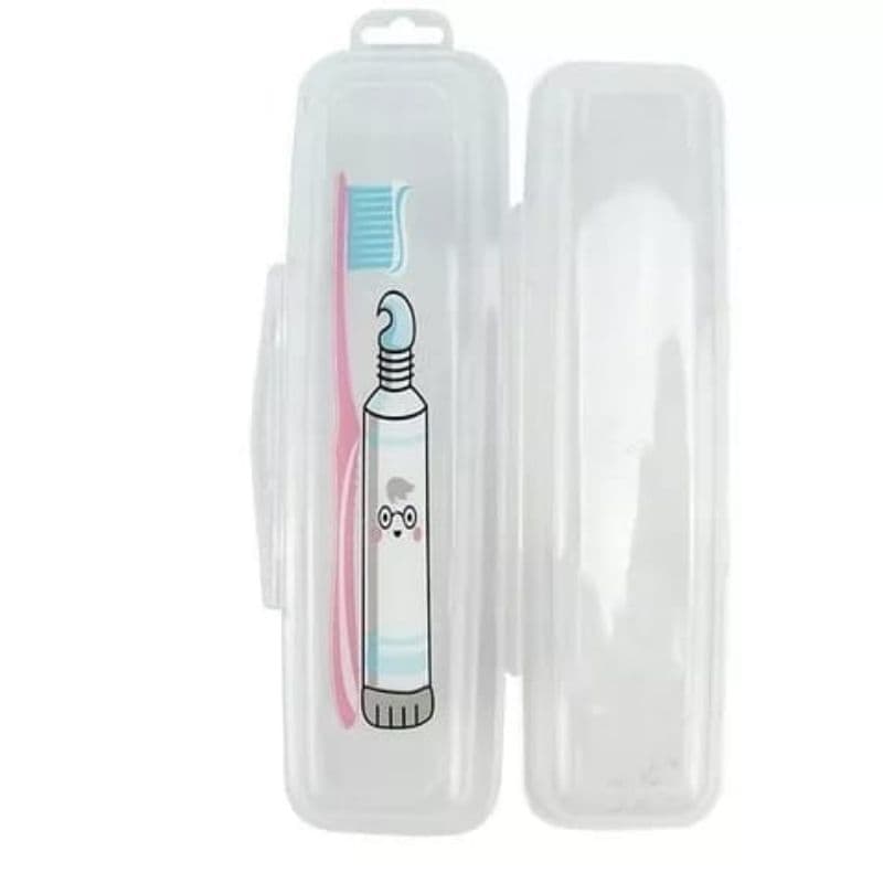 Estojo Porta Escova De Dente e Creme Dental Portátil