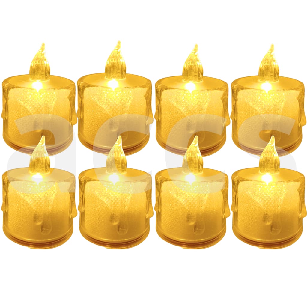 Kit 6 Velas Decoração Natalina Artificial Luz Amarela Natal 5cm