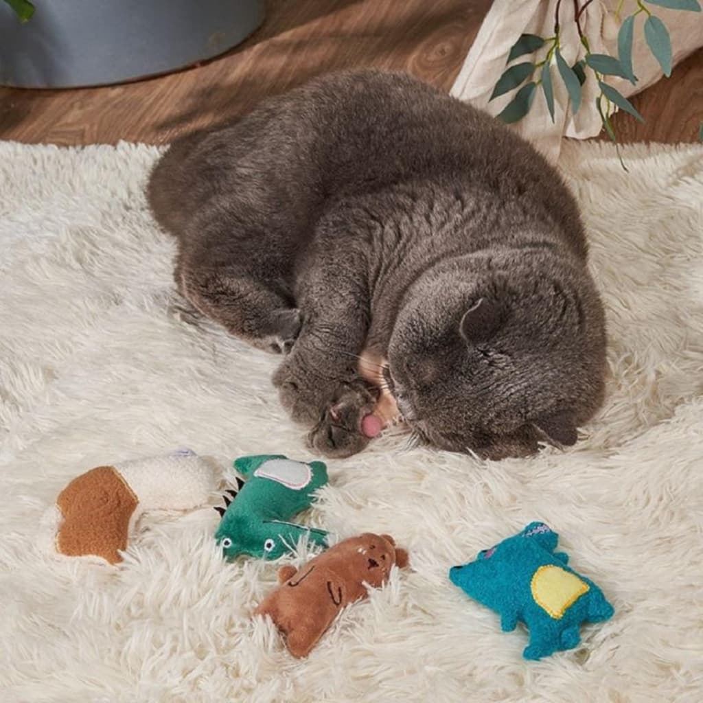 Brinquedo Para Gato c/ Catnip Macia Pelúcia Pet Anti Stress