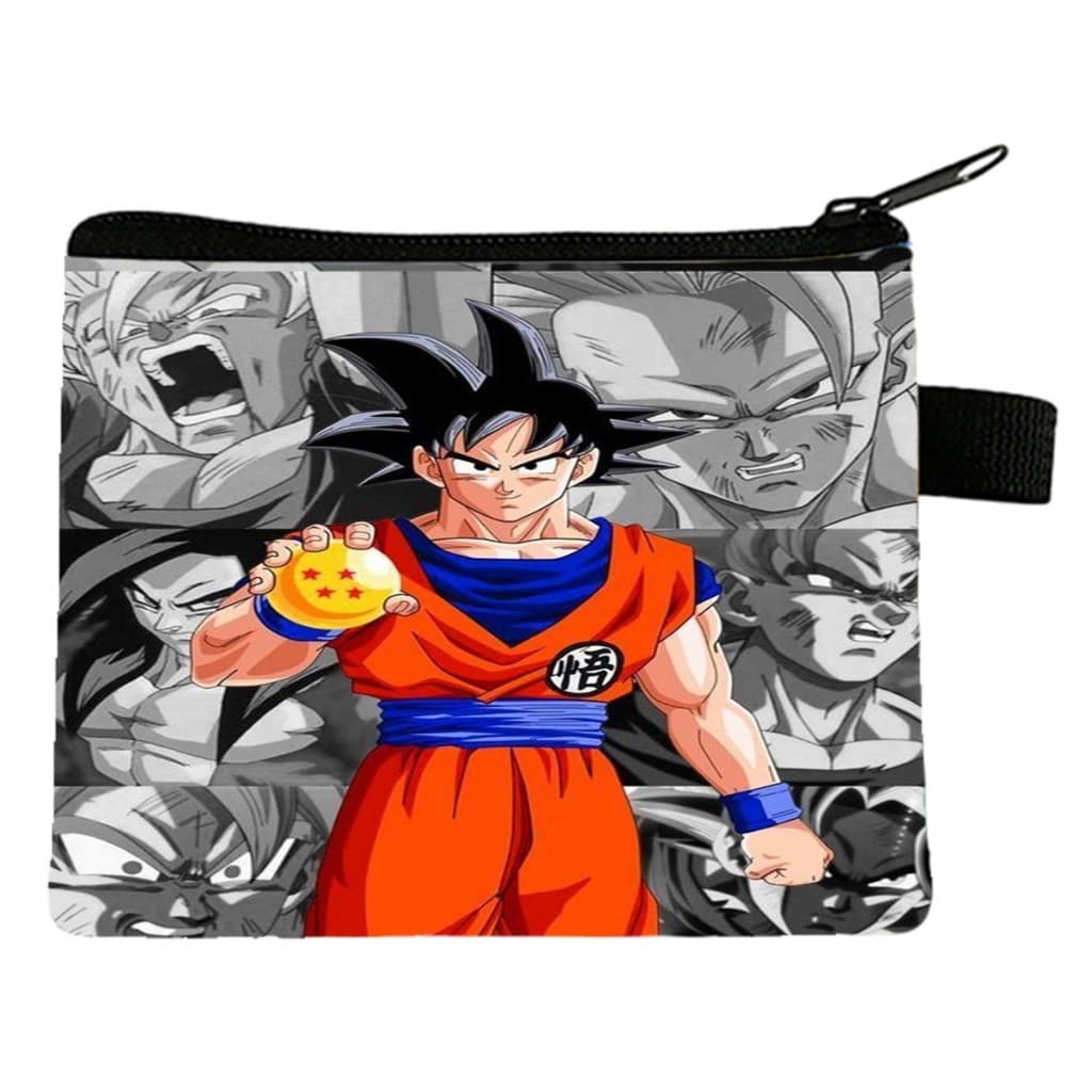 Carteira Porta Moedas e Cartão Goku Dragon Ball