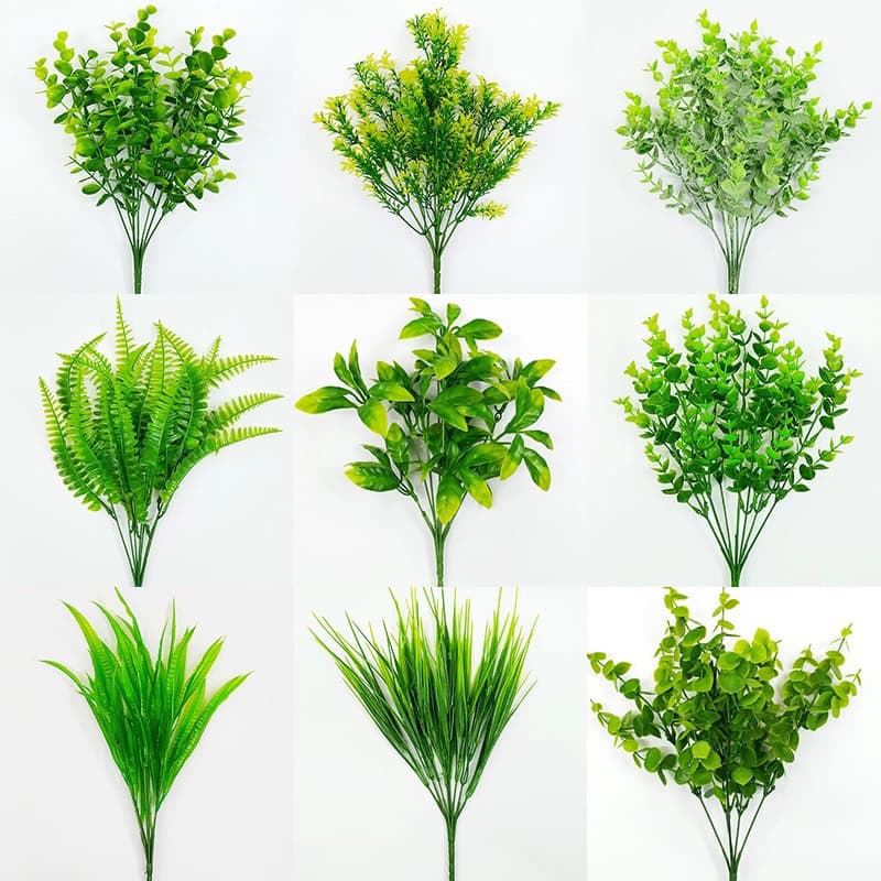 Plantas Artificiais pick verde decoracao de casa decoração de natal Planta floral pequeno vaso interior mobiliário