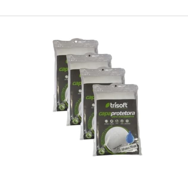 Kit com 4 capas de travesseiro 100% poliéster