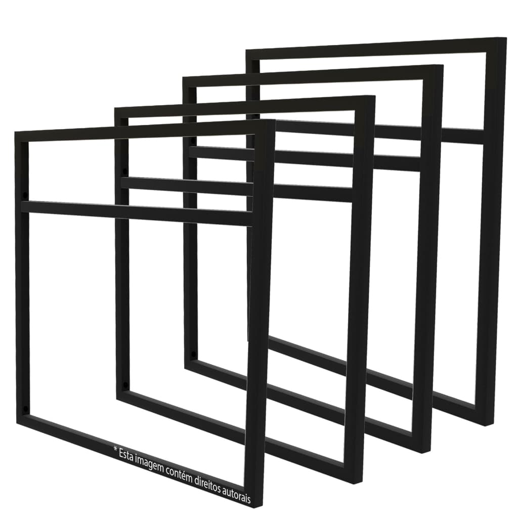 Suportes Estilo Industrial para Micro-ondas de 31L - Para prateleiras de 40cm - 4 UNIDADES (SKU2404)
