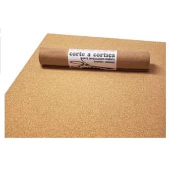 2 Folhas de Cortiça Natural 60x45cm  Espessura de 1mm