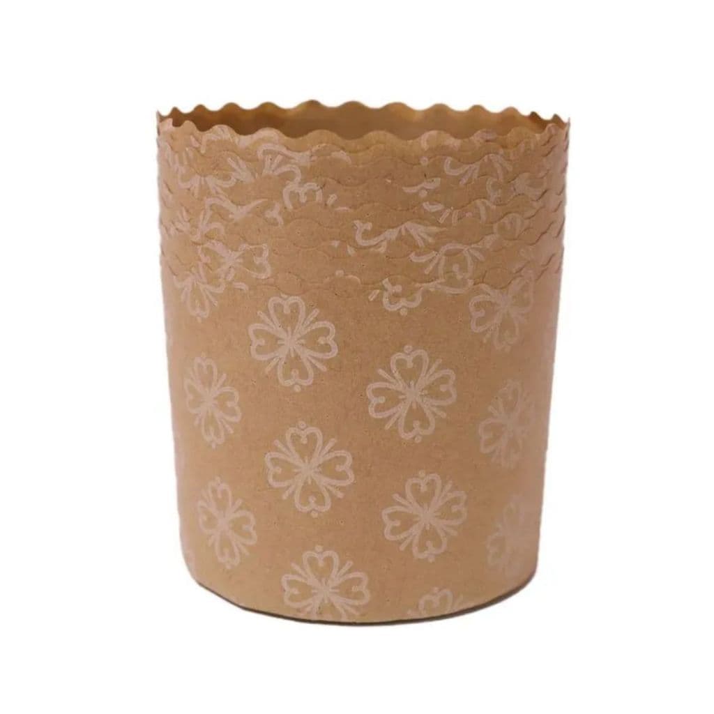 Forma Para Panetone  10 Unidades Kraft - CONTÉM VARIAÇÃO