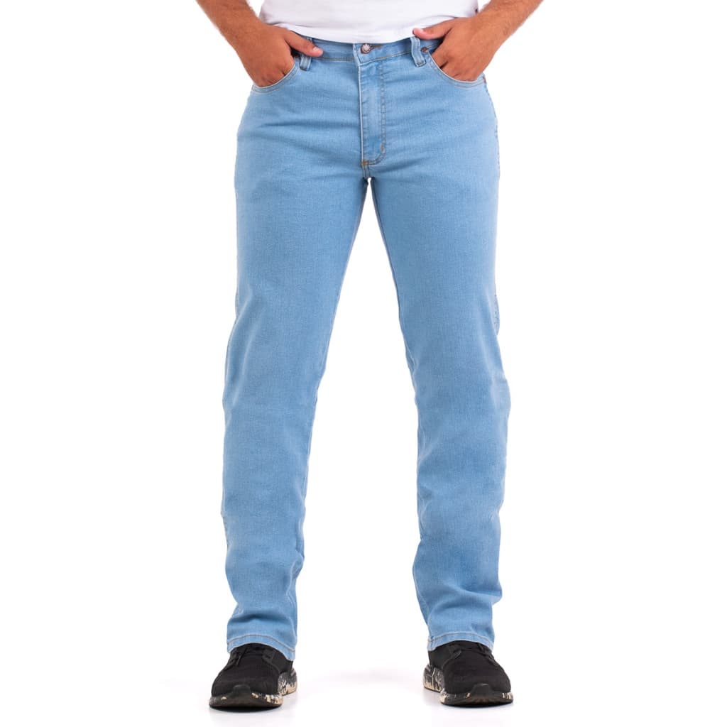 Calça Jeans Country Docks  Masculina Preta Cinza  com  Elastano Casual Tradicional Elastano