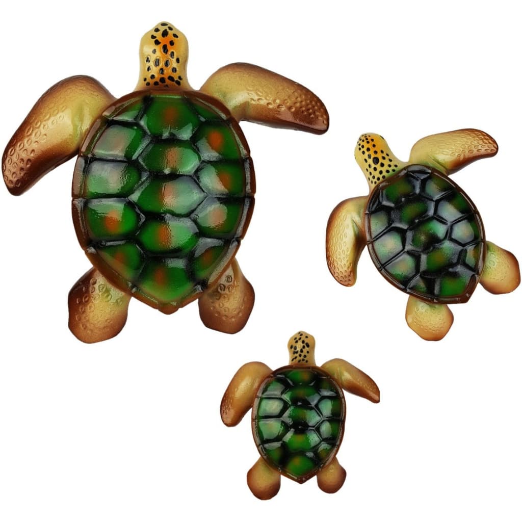 Tartaruga Marinha De Parede Conjunto ou Invidual Para Decoração em Resina