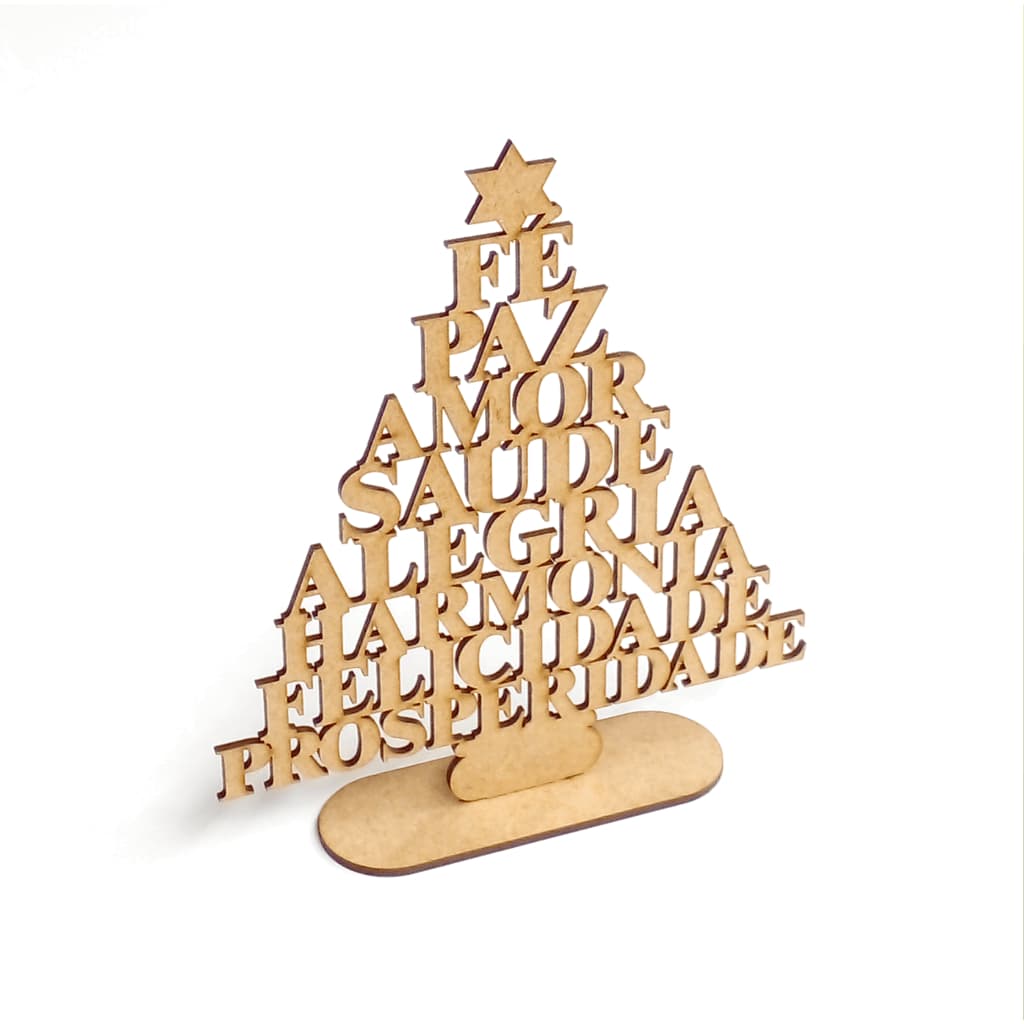 Arvore de natal em mdf cru