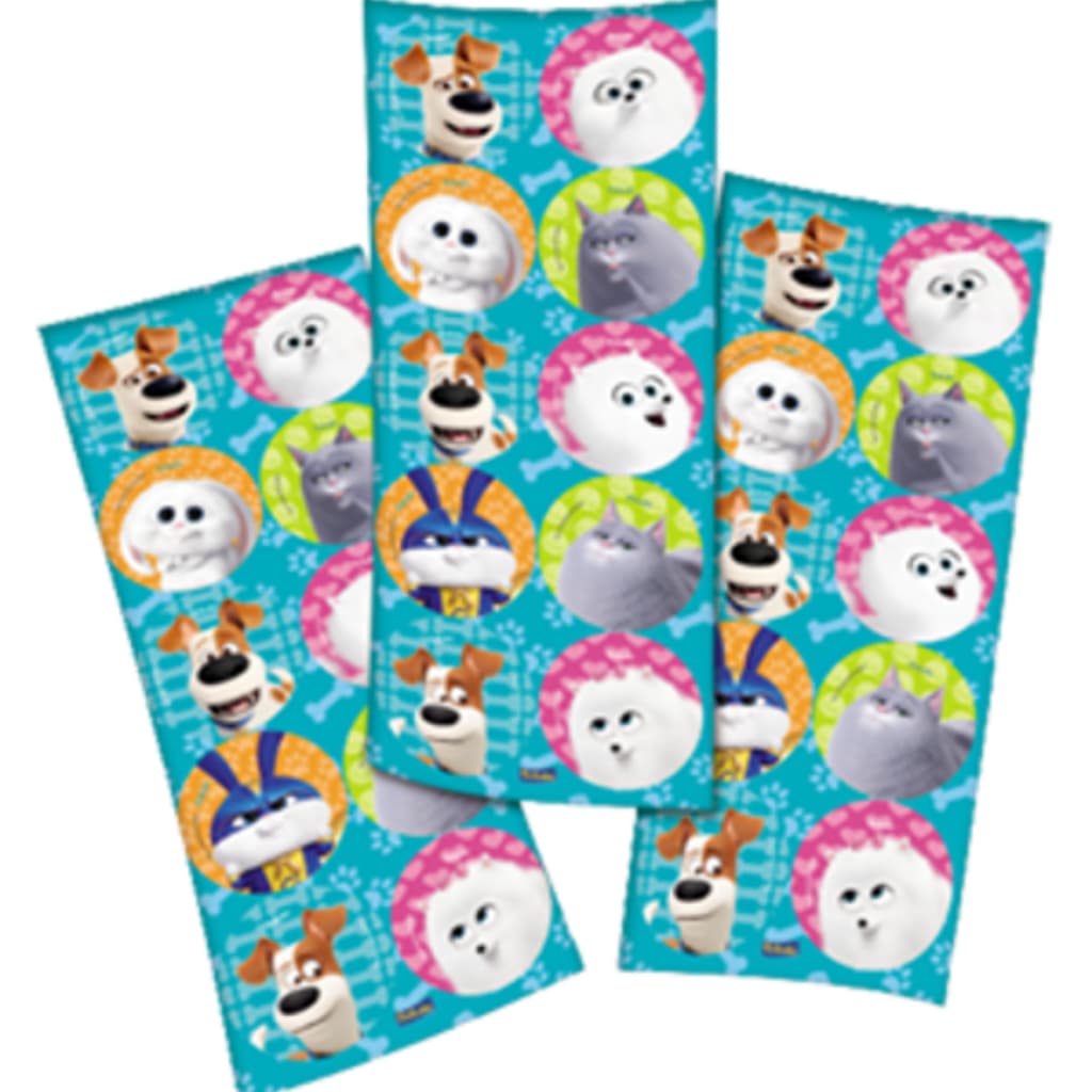 Kit 30 Adesivos Pets 2 - A vida secreta dos bichos Infantil Festcolor
