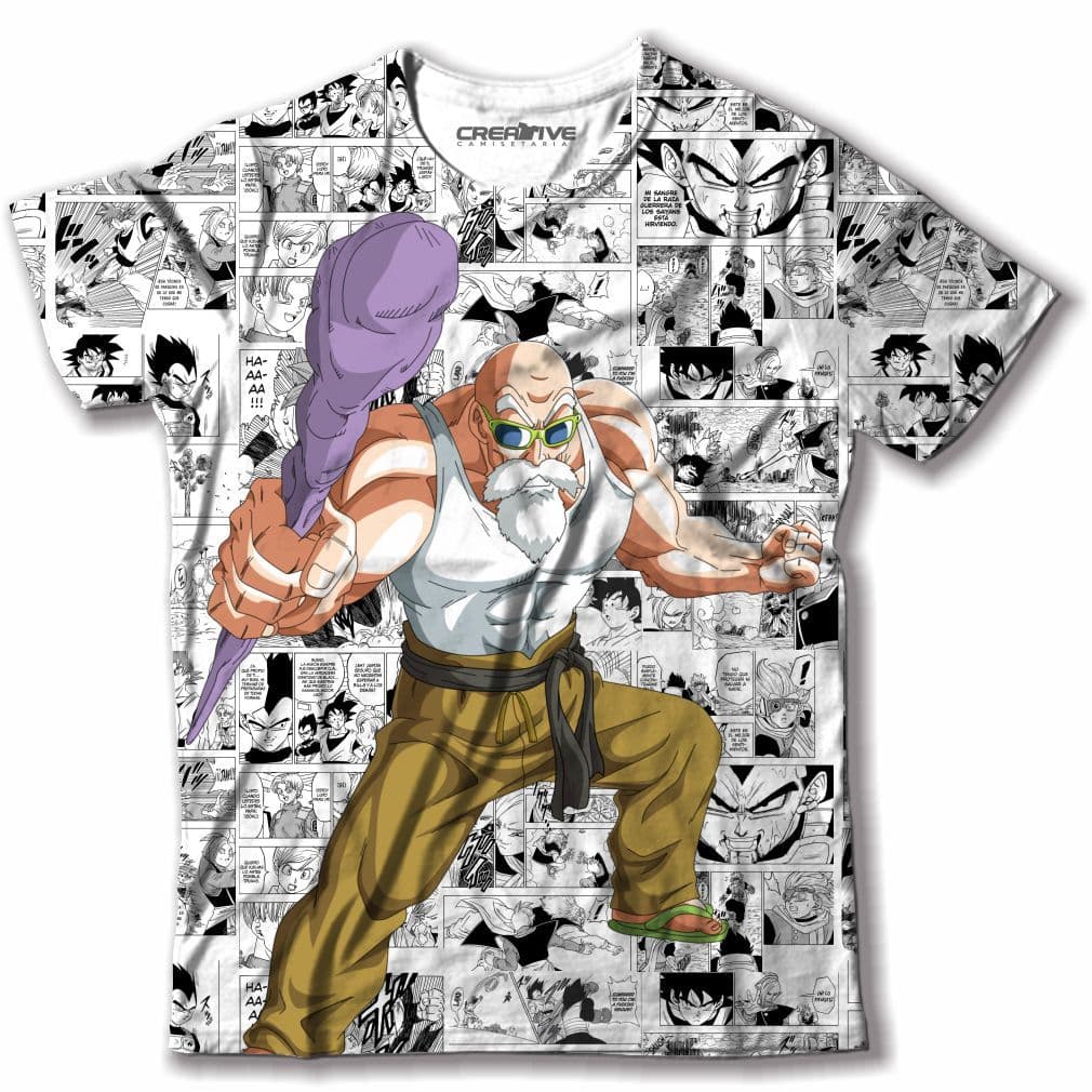 Camisa Camiseta Mestre Kame Dragon Ball