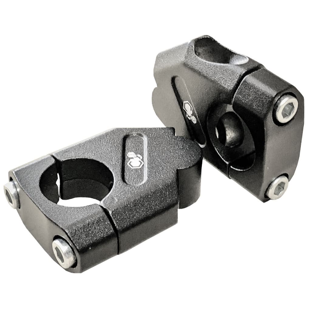 Alongador de Guidão Riser Suporte Fixo 28 Mm Preto Par