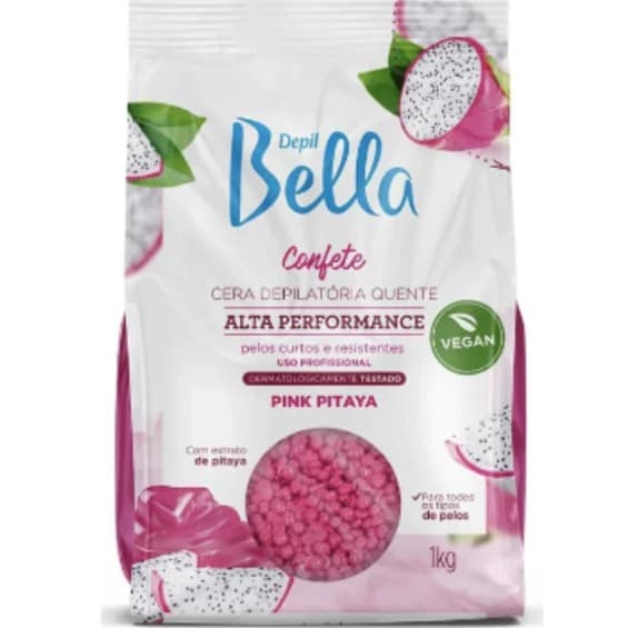 Cera Depilatória Confete Depil Bella Pink Pitaya 1Kg