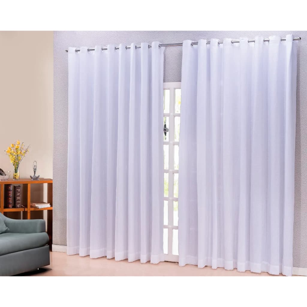 Cortina Charmosa de 6,00m x 2,30m Para Sala, Quarto ou Decoração