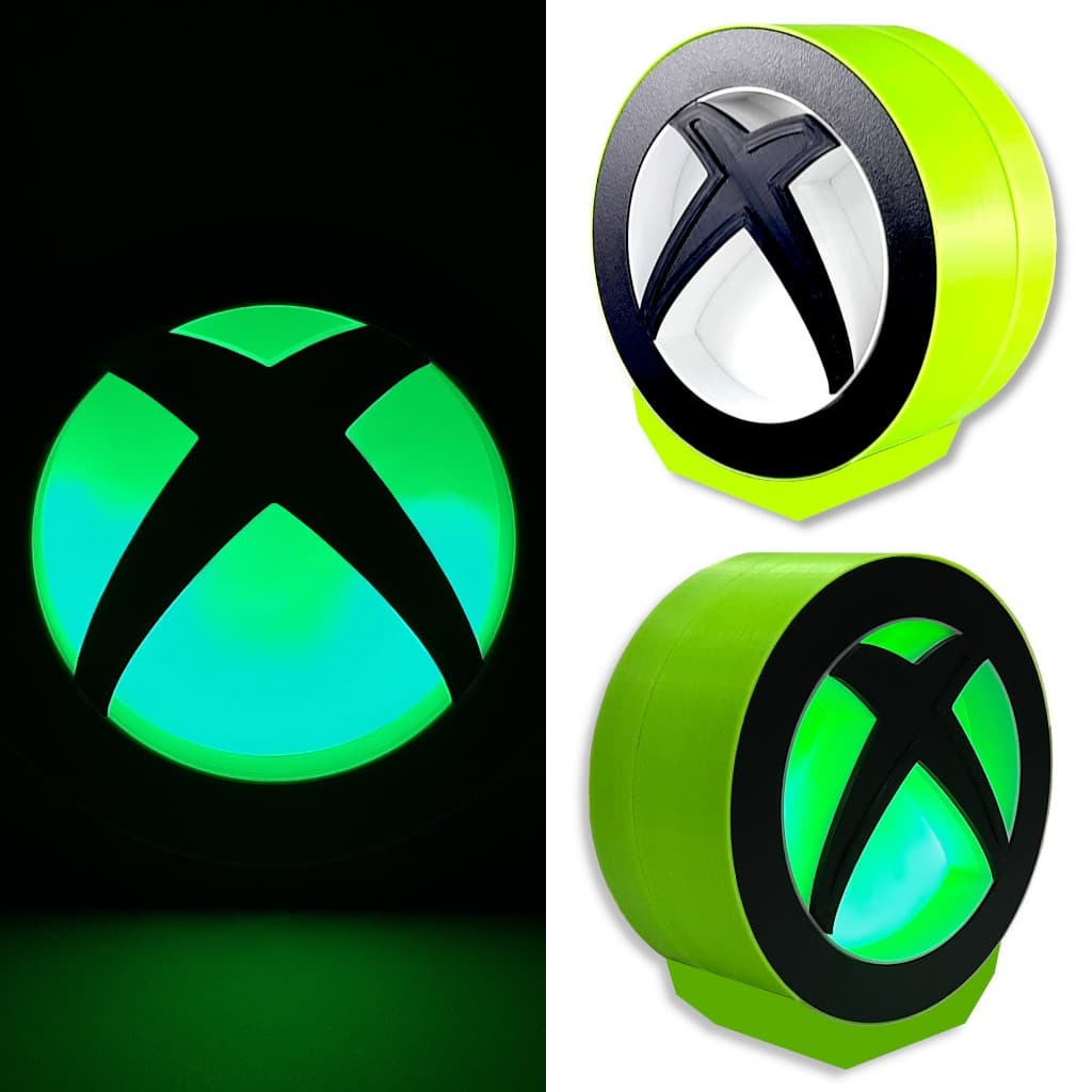 Luminária Setup Gamer Xbox Live - Display Luminoso para Estação De Jogos