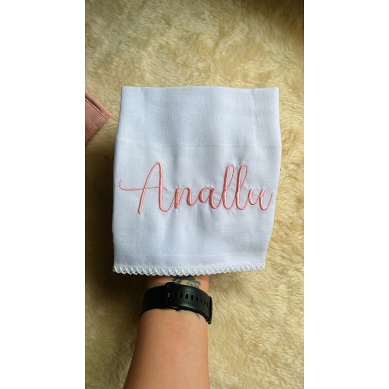 fraldinha simples personalizada com nome unidade