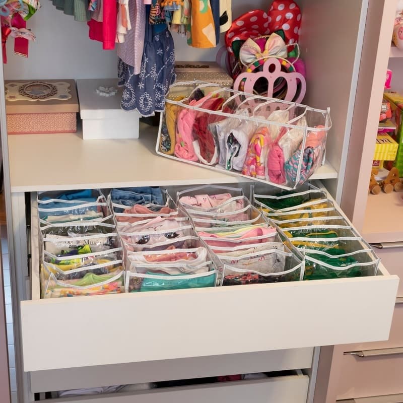 10 Colmeias Organizadoras de Armário e Gaveta para Camisetas e Bermudas