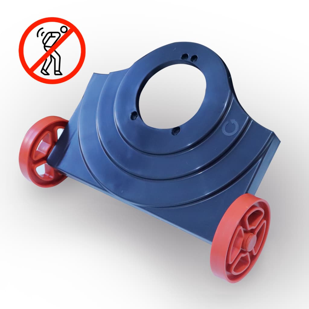 Adaptador com Rodas para Aparador de Grama. Suporte para Aparador de Grama. Corte Leve