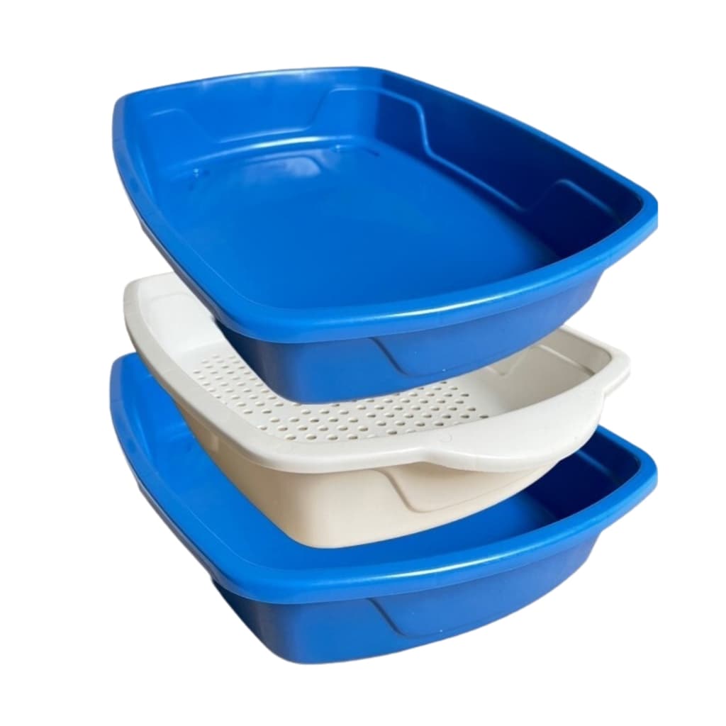 Bandeja Higiênica para Gatos Autolimpante com 3 Peças