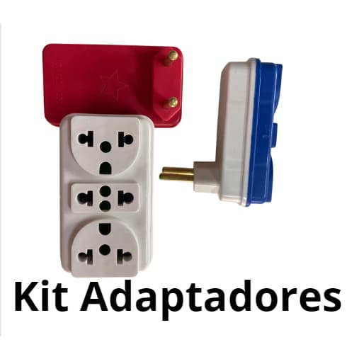 kit Adaptador para Tomada Benjamim Triplo descentralizado Padrão 10 amperes e 20 amperes 10A/20A