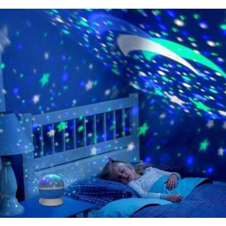Mini Abajur Projetor Estrelas Infantil Luminaria Estrelas De Luz Galaxia Céu Estrelado Criativo Rotação Noite Luzes